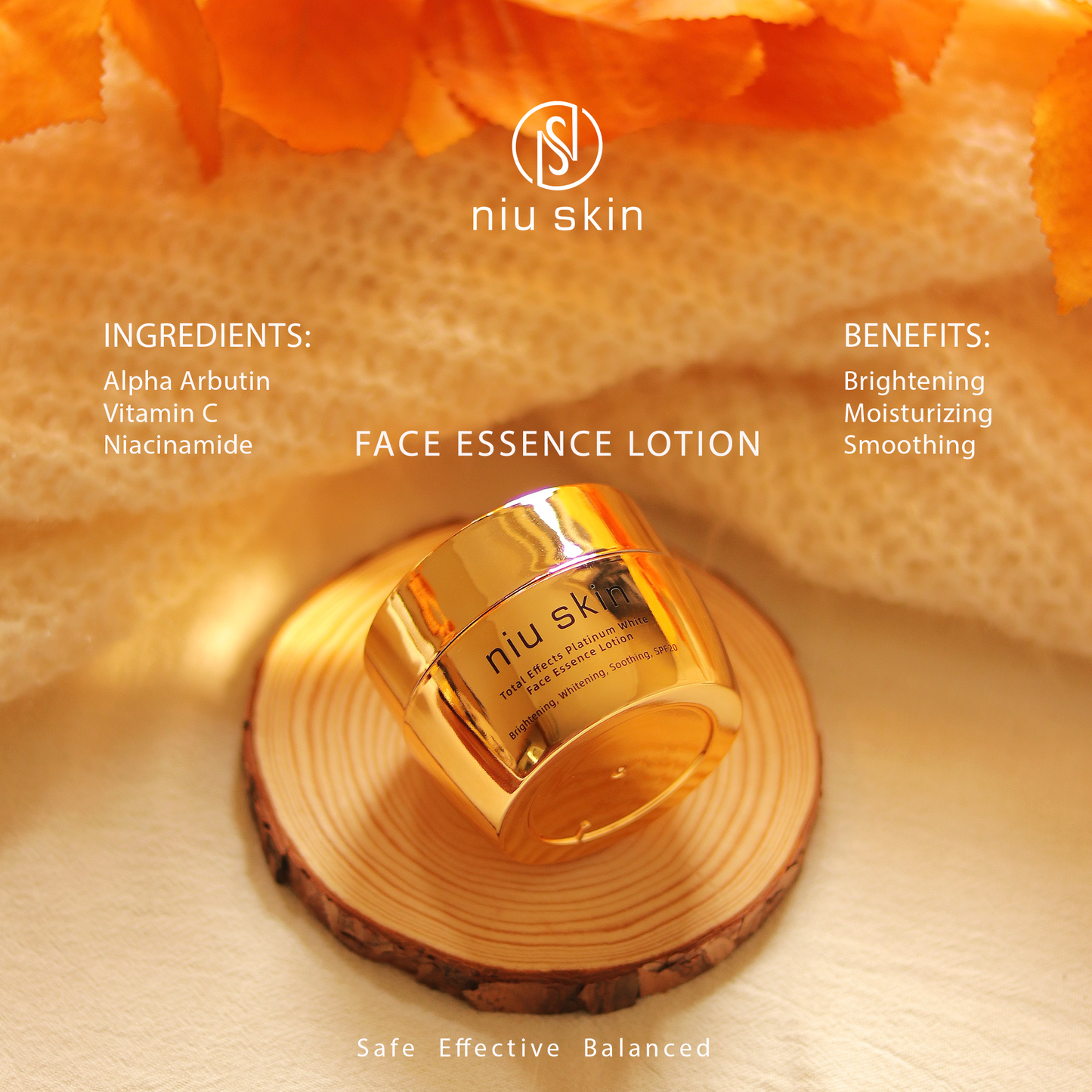 Face Cream - Niu Skin Total Effects Platinum White Face Essence Lotion