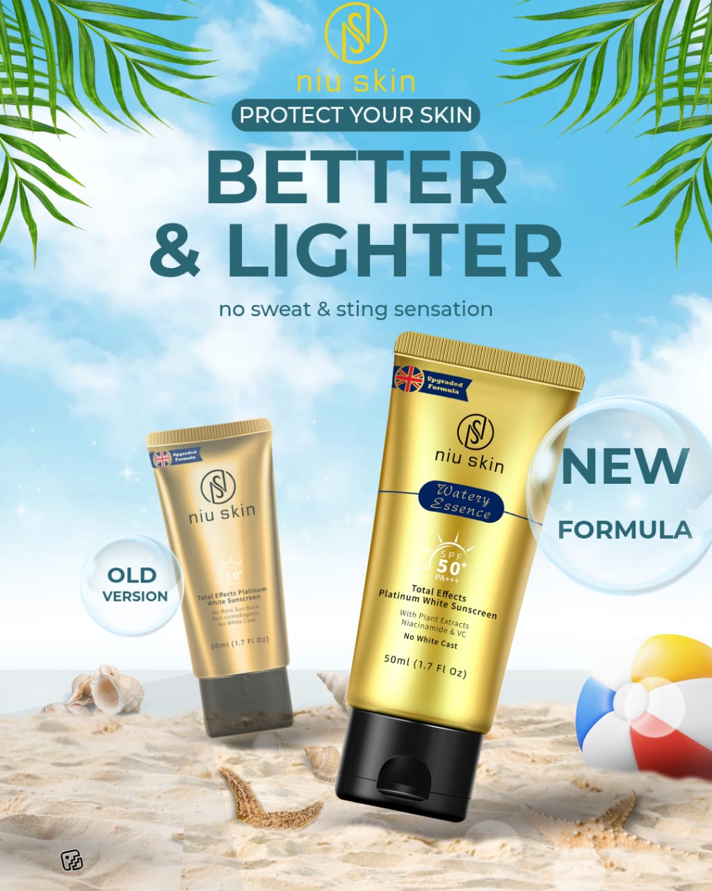 2026 Formula: SFP 50+ Platinum Suncreen Lotion