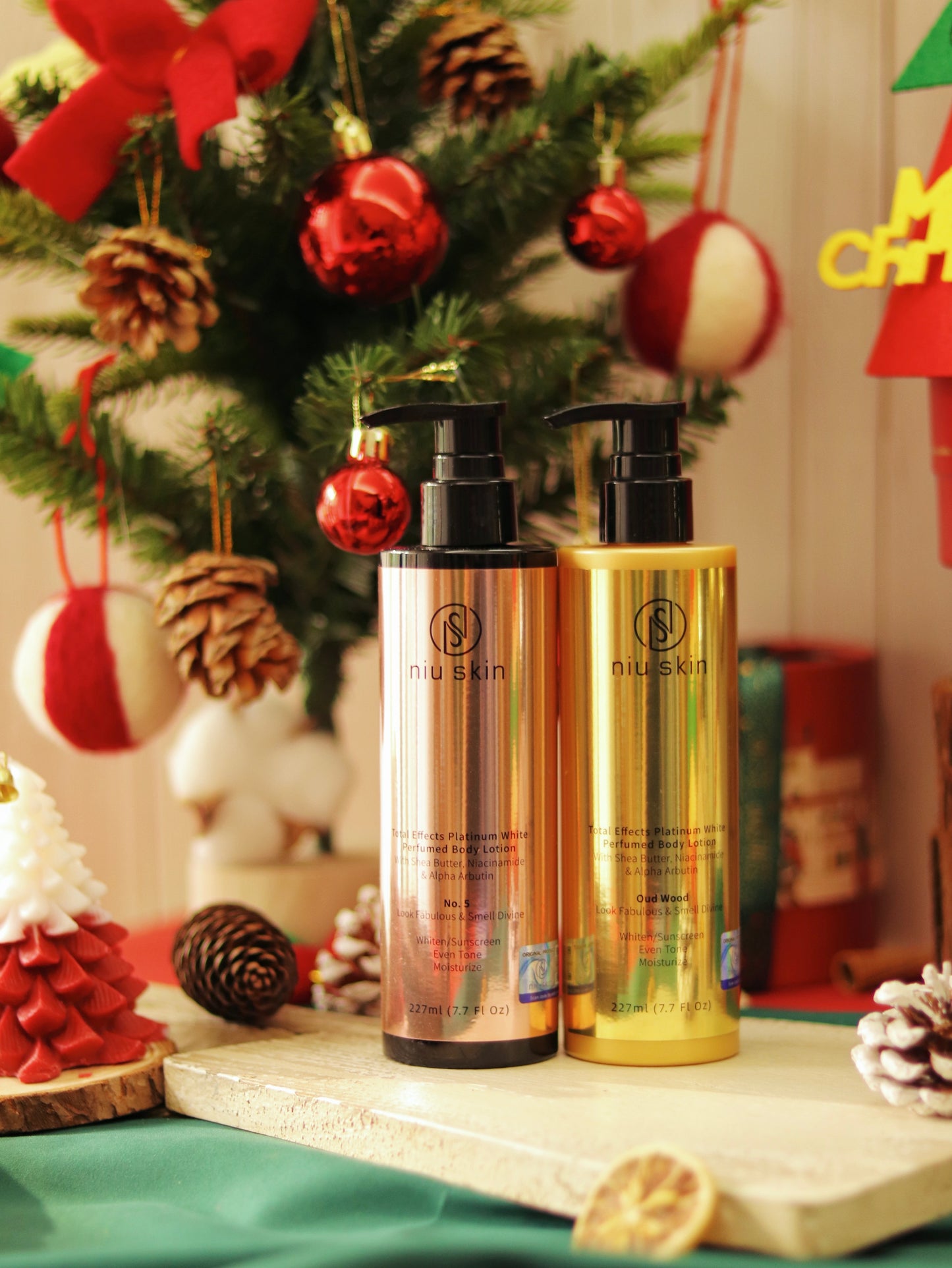 Niu Skin 227ml Body Lotion with Alpha Arbutin, Niacinamide and Floral Fragrance with Neutral Fragrance