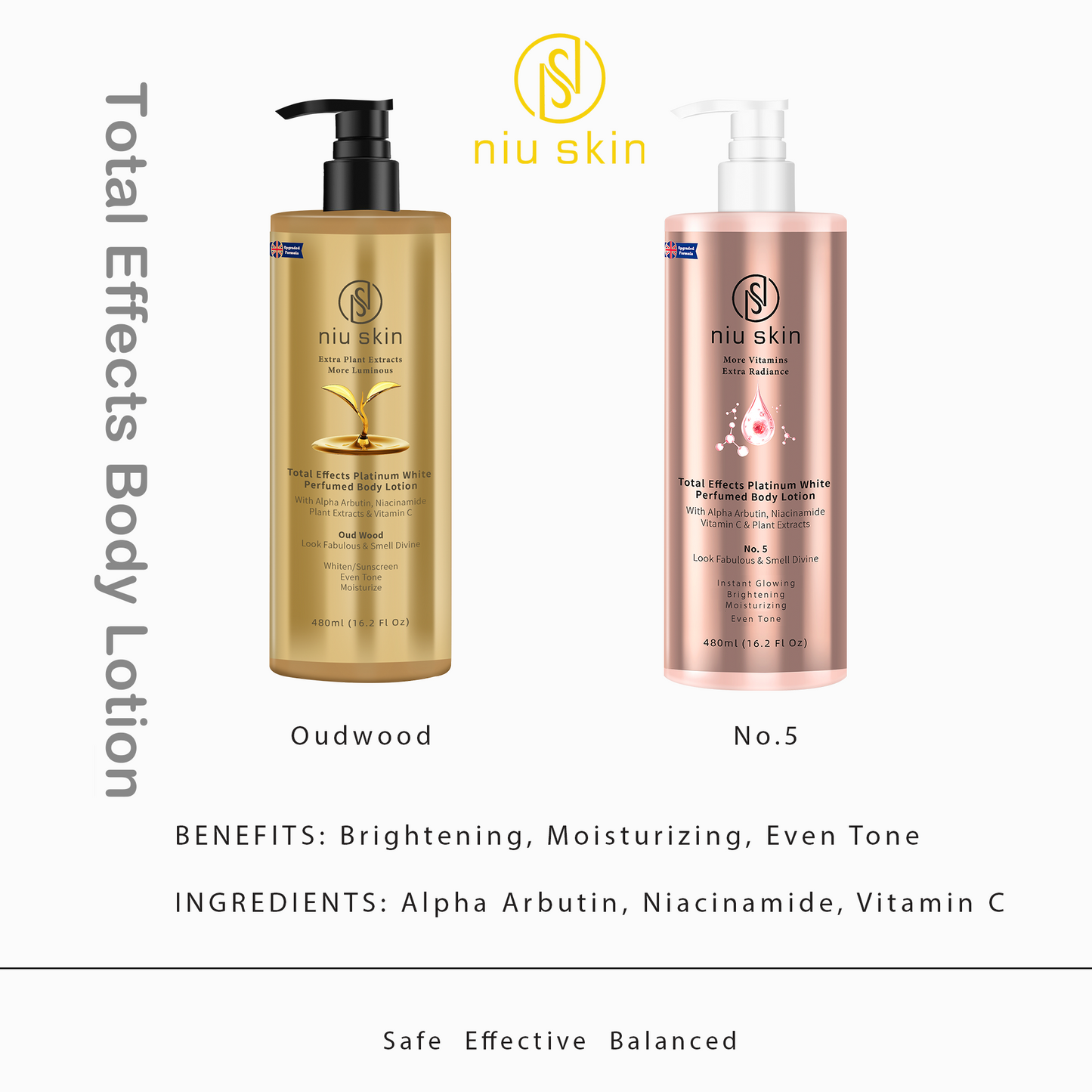 Brightening Face & Body Combo with Gift Sheet Mask (with Pink No.5 Body Lotion)